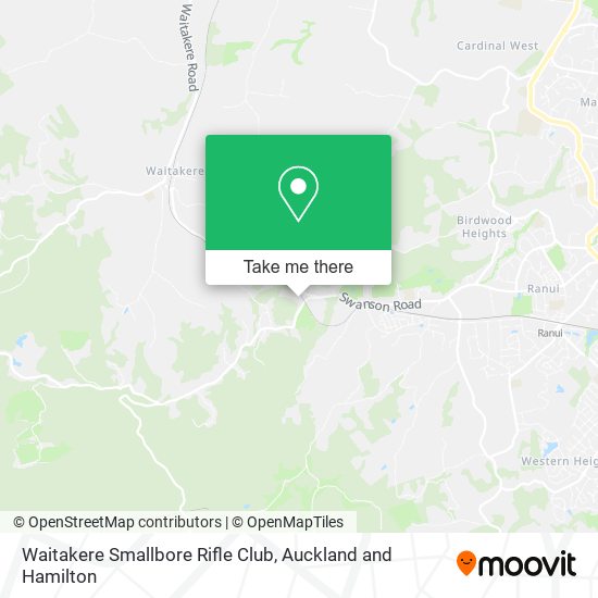 Waitakere Smallbore Rifle Club map