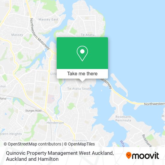 Quinovic Property Management West Auckland地图