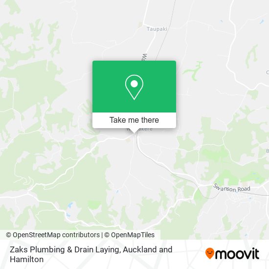 Zaks Plumbing & Drain Laying map