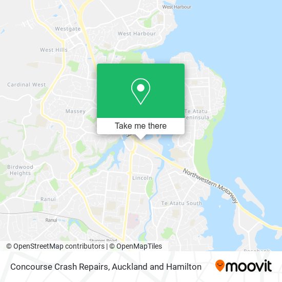 Concourse Crash Repairs map