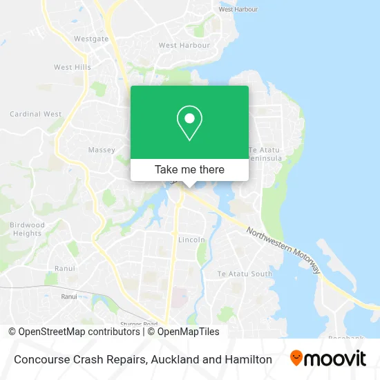Concourse Crash Repairs map