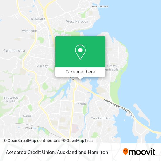 Aotearoa Credit Union map