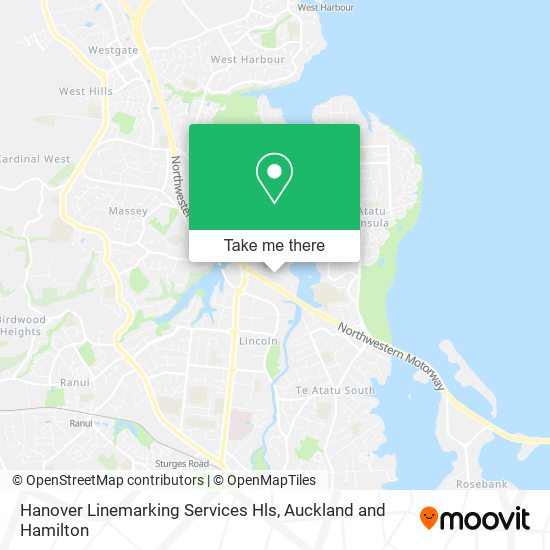 Hanover Linemarking Services Hls map