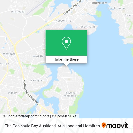 The Peninsula Bay Auckland map