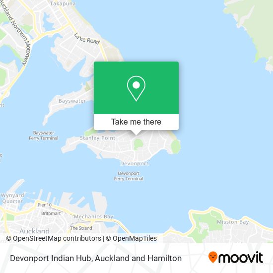Devonport Indian Hub map