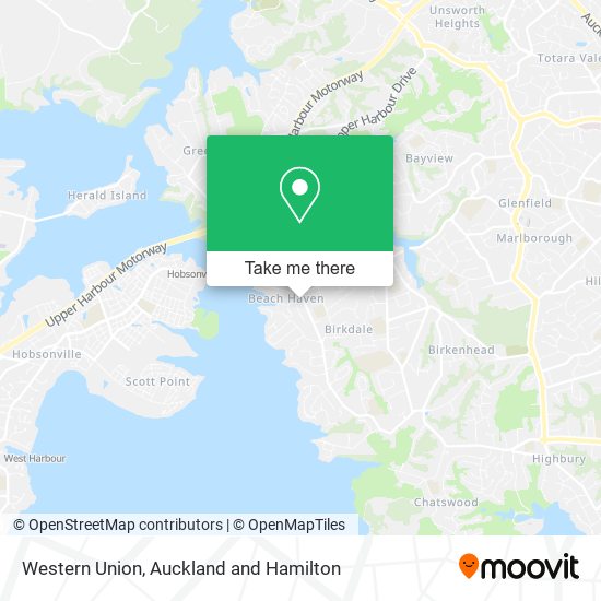 Western Union map