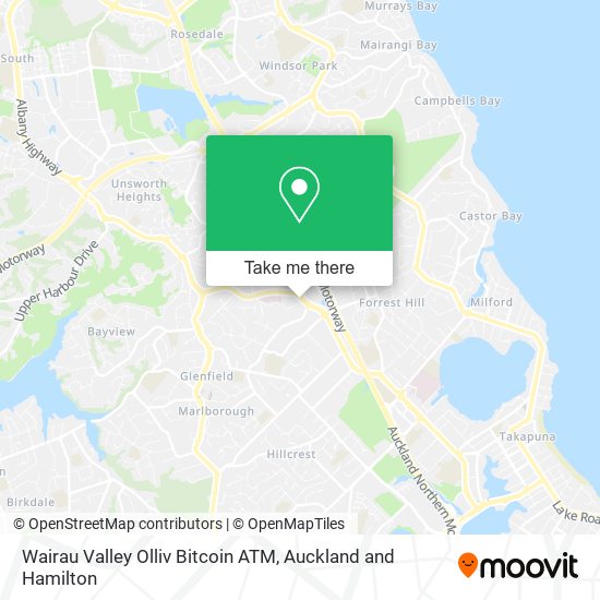 Wairau Valley Olliv Bitcoin ATM地图