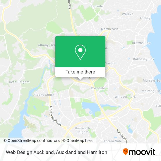 Web Design Auckland map