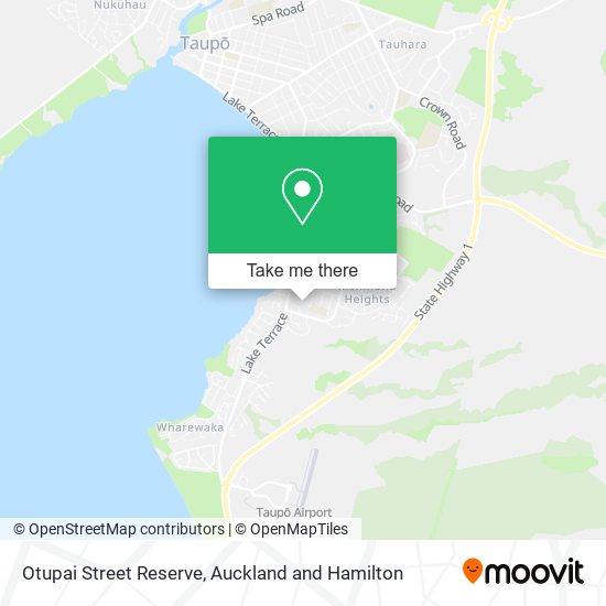 Otupai Street Reserve map