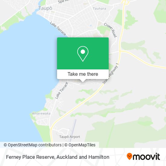 Ferney Place Reserve map