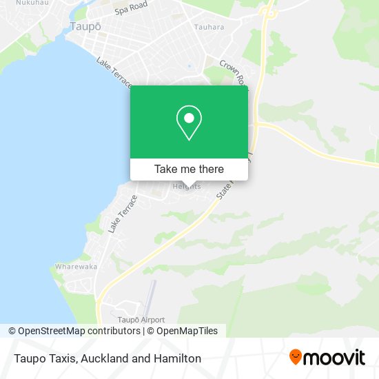 Taupo Taxis map