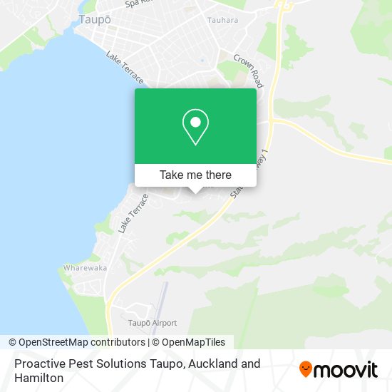 Proactive Pest Solutions Taupo map