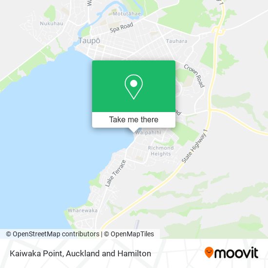 Kaiwaka Point map
