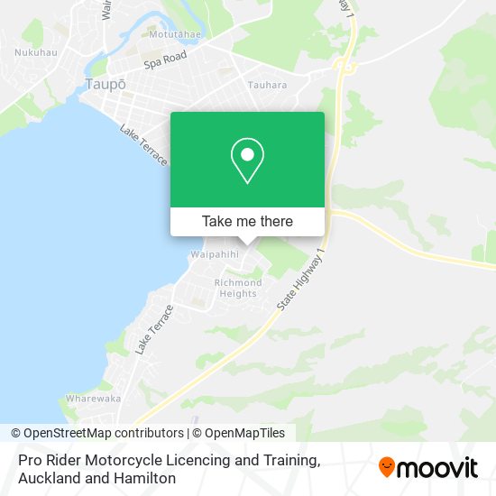 Pro Rider Motorcycle Licencing and Training map