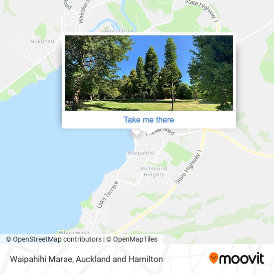 Waipahihi Marae map