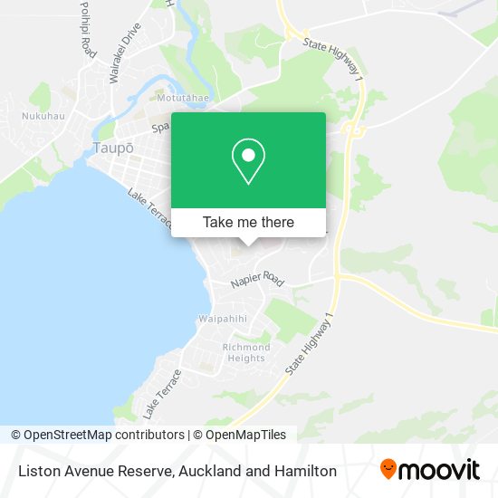 Liston Avenue Reserve map