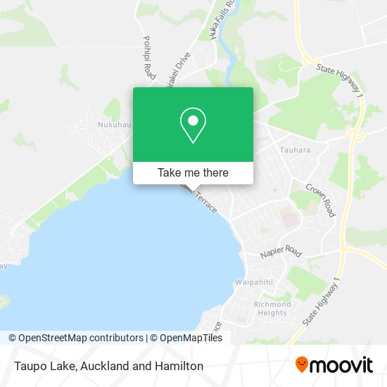 Taupo Lake map