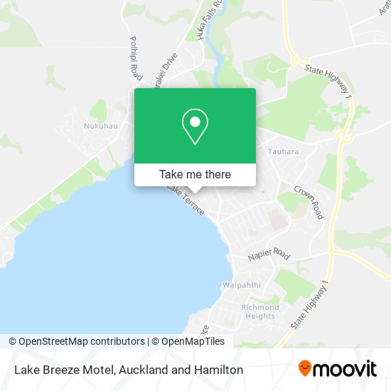 Lake Breeze Motel map