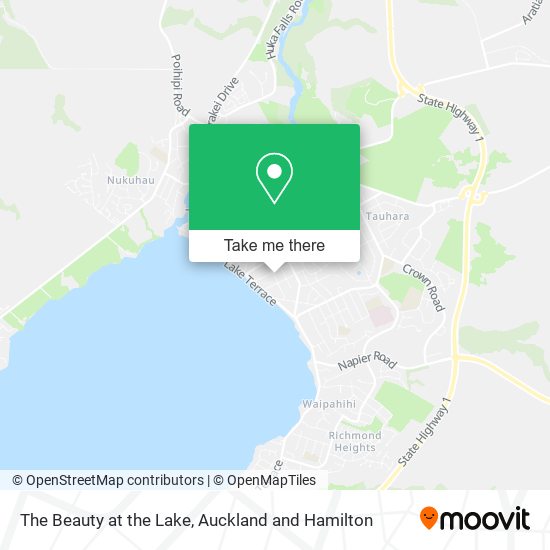 The Beauty at the Lake map