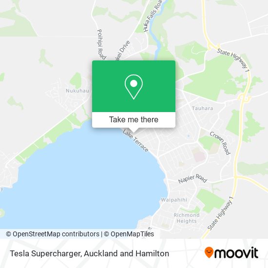 Tesla Supercharger map