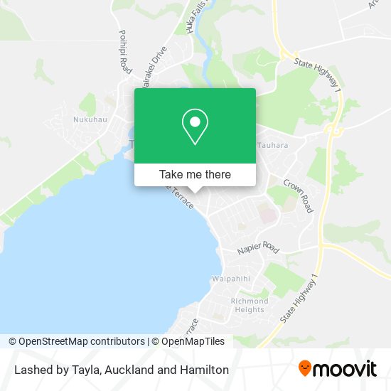 Lashed by Tayla map
