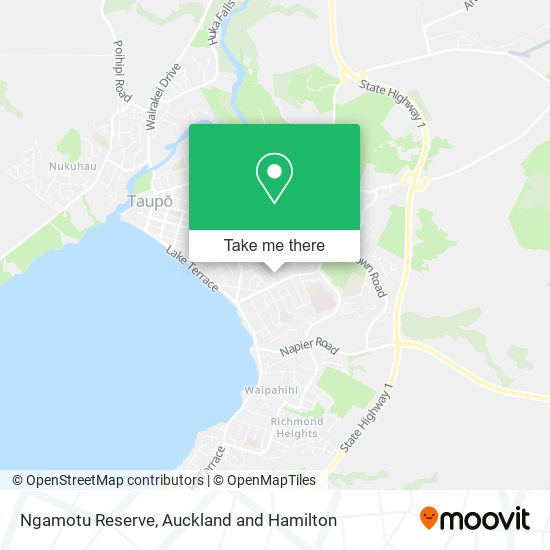 Ngamotu Reserve map
