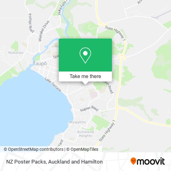 NZ Poster Packs map