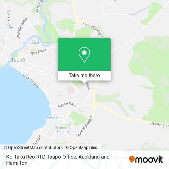 Ko Taku Reo RTD Taupo Office map