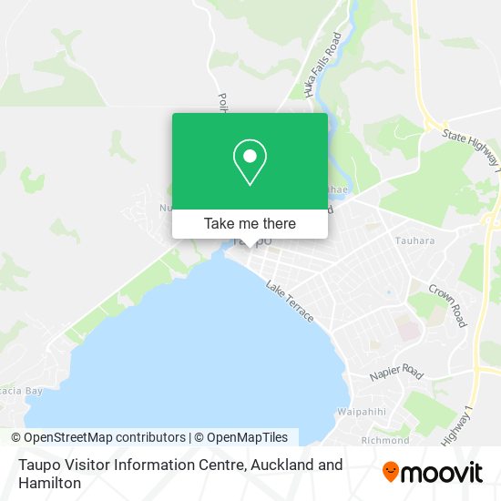 Taupo Visitor Information Centre map