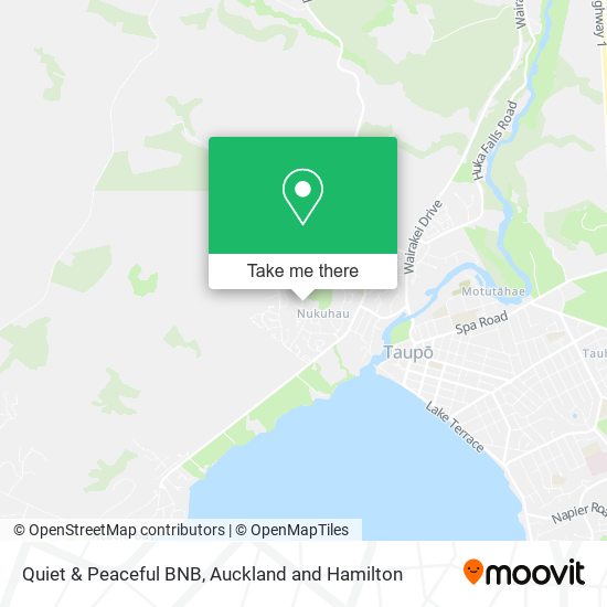 Quiet & Peaceful BNB map