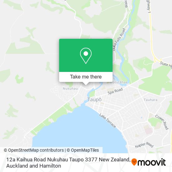 12a Kaihua Road Nukuhau Taupo 3377 New Zealand map