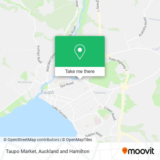 Taupo Market map