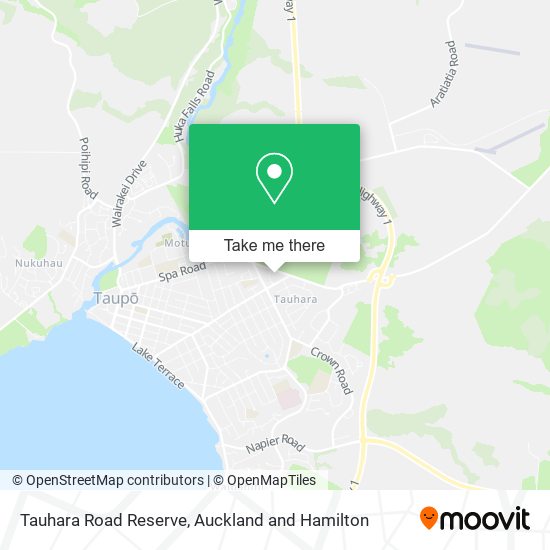 Tauhara Road Reserve map
