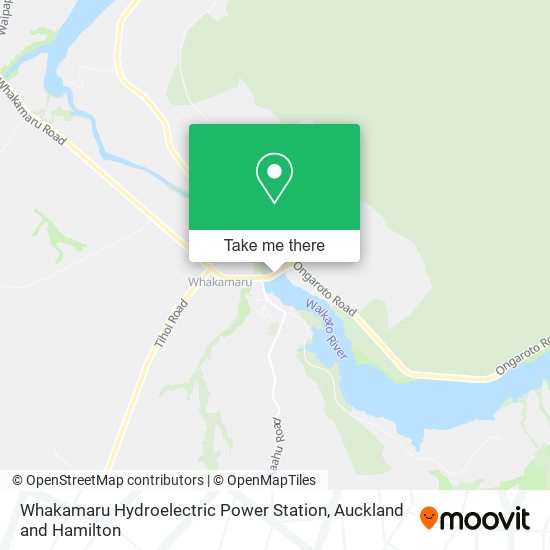 Whakamaru Hydroelectric Power Station map