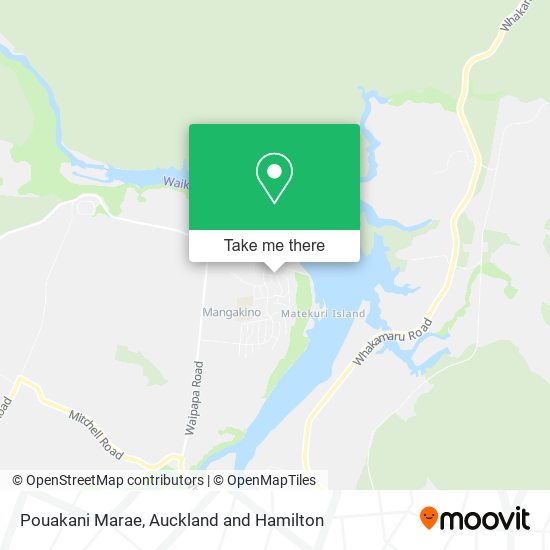 Pouakani Marae map