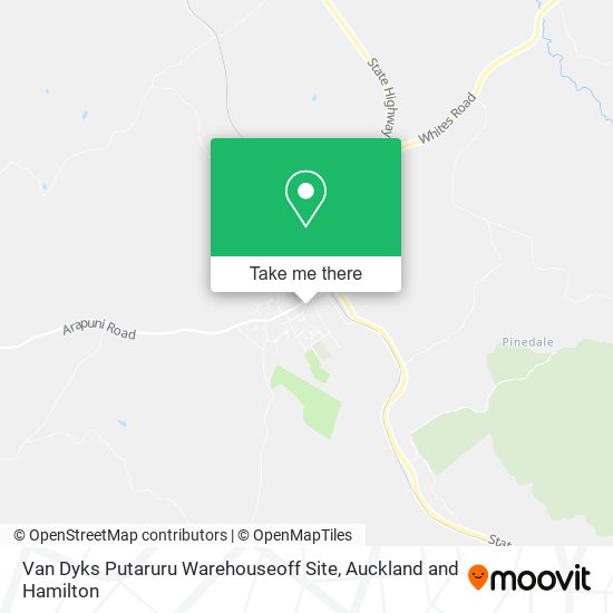 Van Dyks Putaruru Warehouseoff Site map