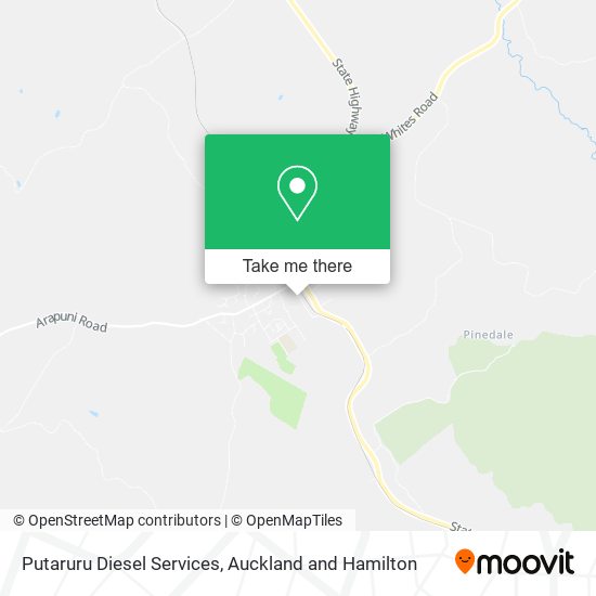 Putaruru Diesel Services map
