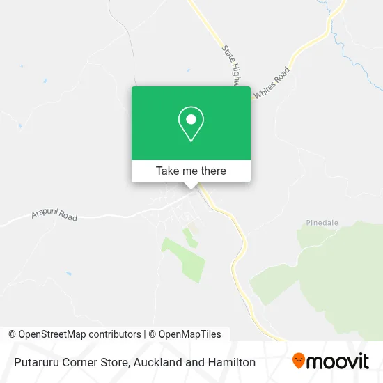 Putaruru Corner Store map