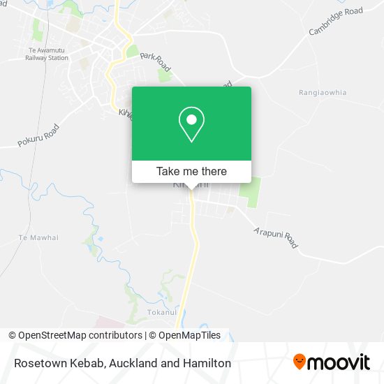 Rosetown Kebab map