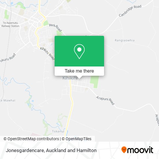 Jonesgardencare map