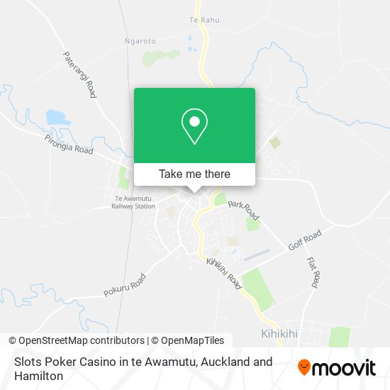 Slots Poker Casino in te Awamutu map