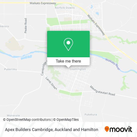 Apex Builders Cambridge map