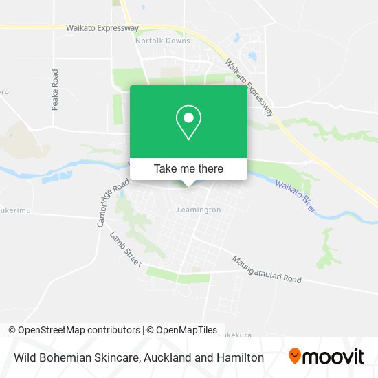 Wild Bohemian Skincare map