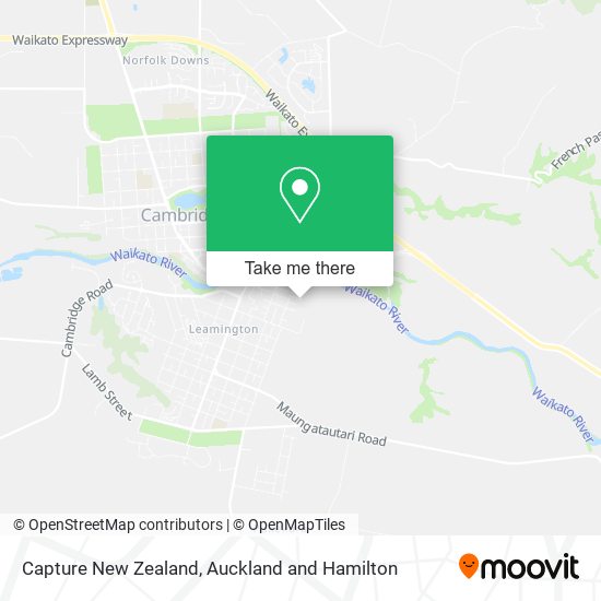 Capture New Zealand map