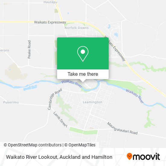 Waikato River Lookout地图