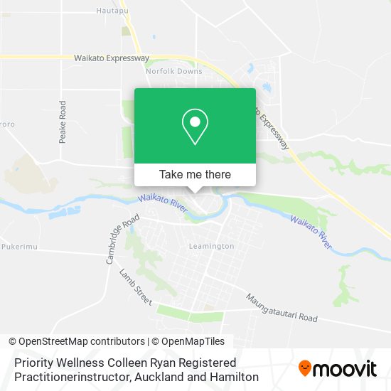 Priority Wellness Colleen Ryan Registered Practitionerinstructor map