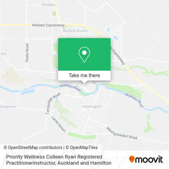 Priority Wellness Colleen Ryan Registered Practitionerinstructor map