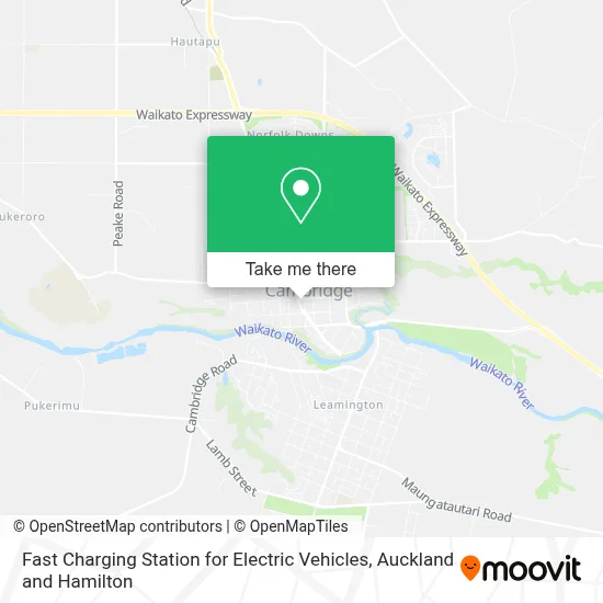 Fast Charging Station for Electric Vehicles map