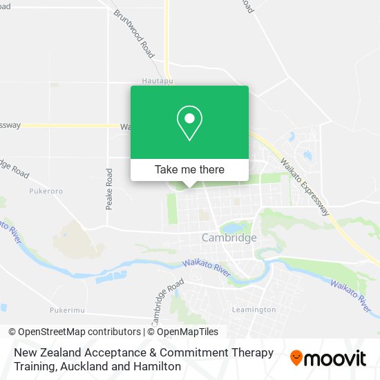 New Zealand Acceptance & Commitment Therapy Training map