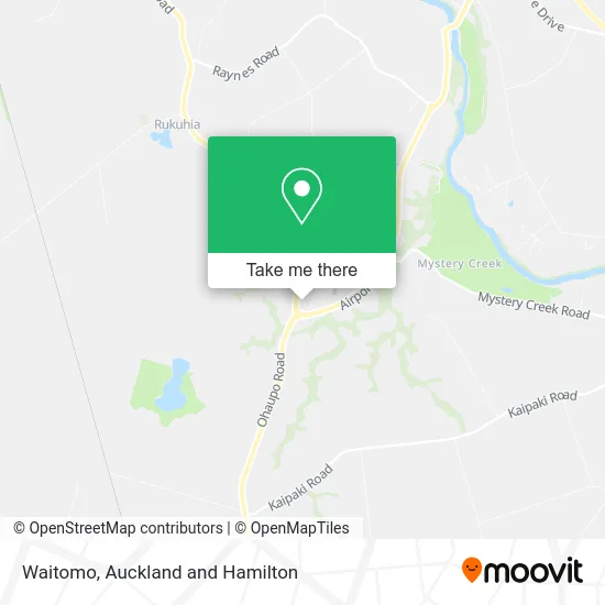 Waitomo map
